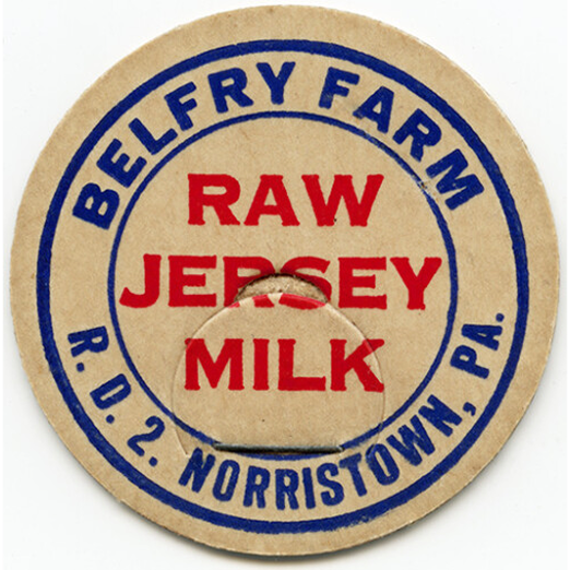 Image of vintage milk cap