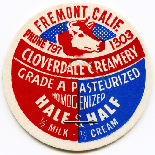 Image of vintage milk cap