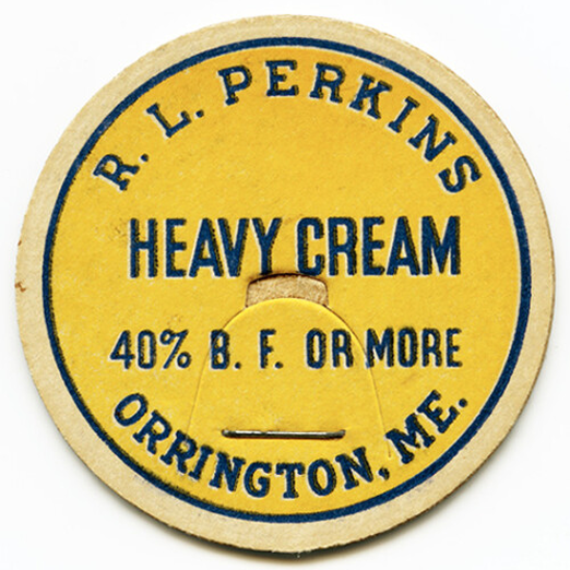 Image of vintage milk cap