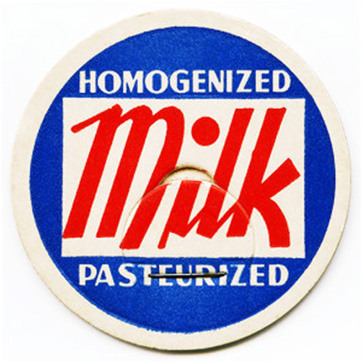 Image of vintage milk cap