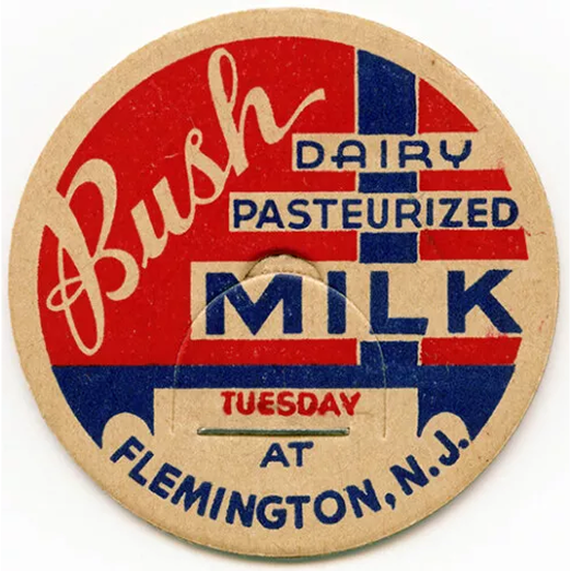 Image of vintage milk cap